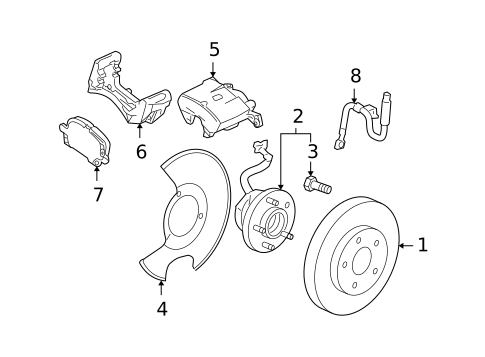 Disc Pads & Brake Shoes for 2008 Chevrolet Malibu #0