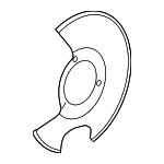 25811780 - Brakes: Splash Shield for Chevrolet: Malibu | Pontiac: G6 | Saturn: Aura Image