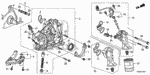 14535R70A00 - Engine: PLATE, TIMING BELT STOPPER for Honda Image