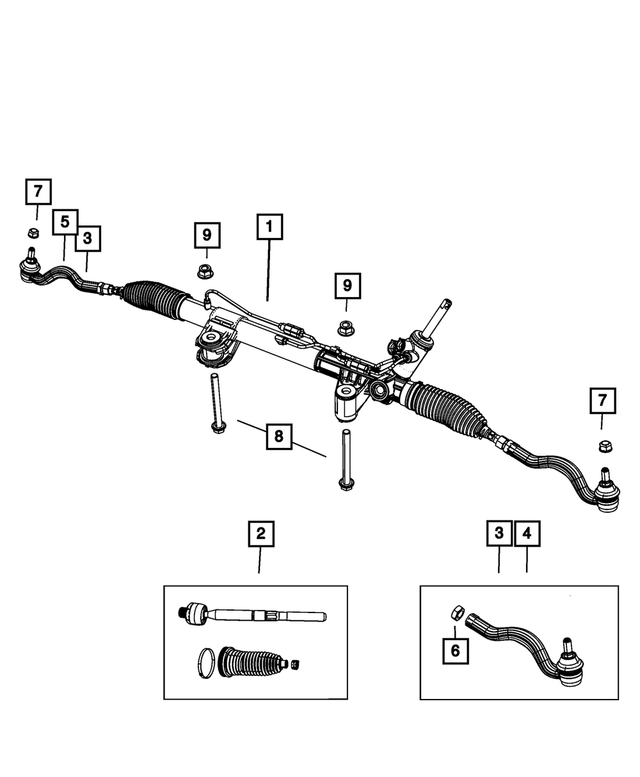 R8078529AE - Steering: Rack And Pinion Gear, Remanufactured for Mopar Image image