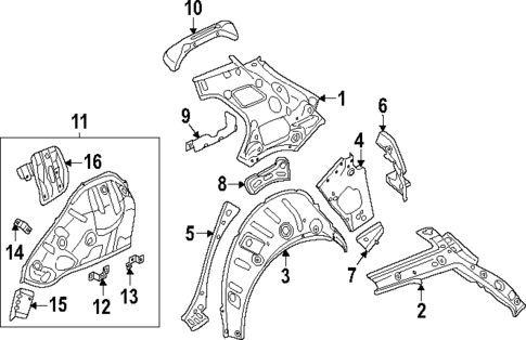 Inner Structure for 2025 Volkswagen Golf R #0