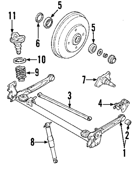Rear Axle for 2004 Kia Rio #0