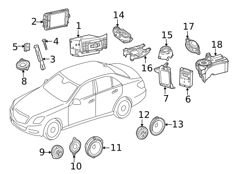 Sound System for 2001 Mercedes-Benz CL500 #1