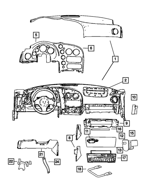 Instrument Panel for 2005 Dodge Viper #0