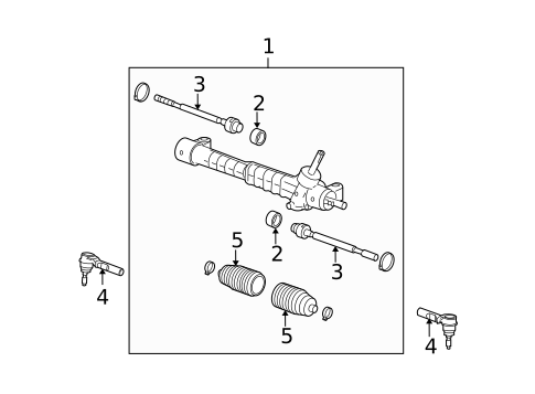 Steering Gear & Linkage for 2005 Chevrolet Malibu #1