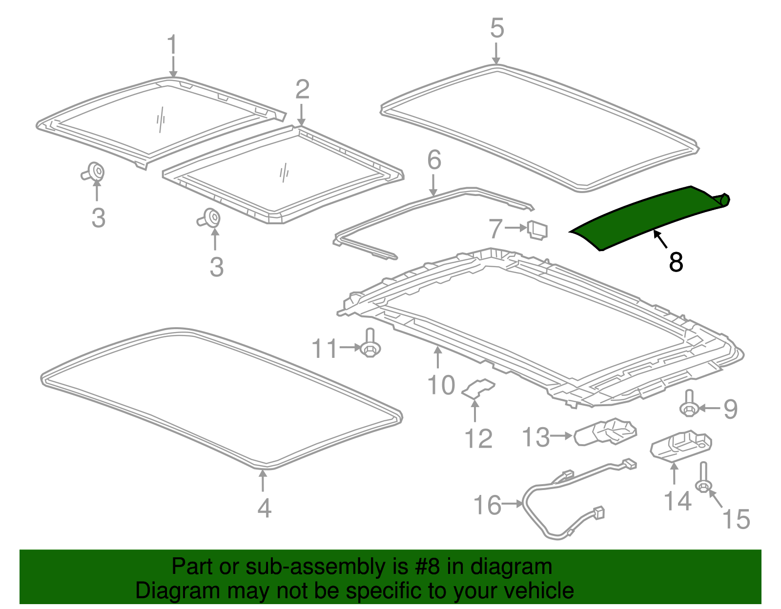 2018-2024 GMC Terrain Sunshade 84572608 | TascaParts.com