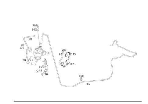 Closed Fuel-Evaporation-Control System for 2009 Mercedes-Benz S 550 #0