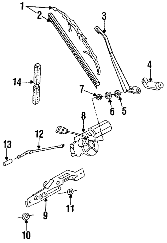 331955425 - : Wiper Blade for Volkswagen Image