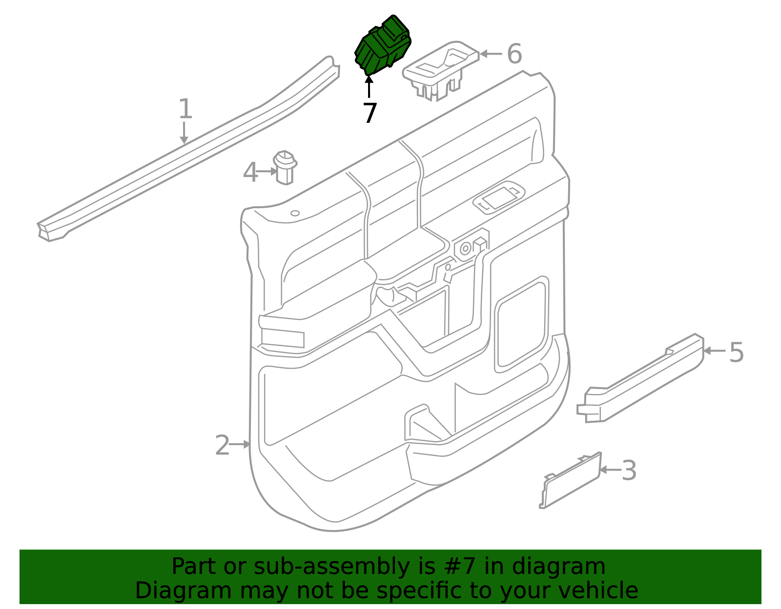 2015-2024 Ford Motorcraft™ Window Switch SW-7923 | Awesome Parts Ford