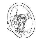 1J0419091AA01C - Steering: Steering Wheel for Volkswagen: Golf, Jetta, Passat Image