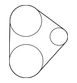 99367K0810 - Cooling System: Serpentine Belt for Lexus: GS450h, RX450h Image