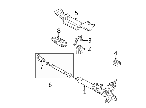 Steering Gear & Linkage for 2005 Volkswagen Golf #2