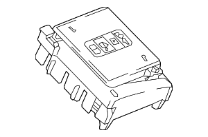 85140072 - : Part# 85140072 Engine Wiring Harness Fuse Block Cover for Cadillac: XT6 Image