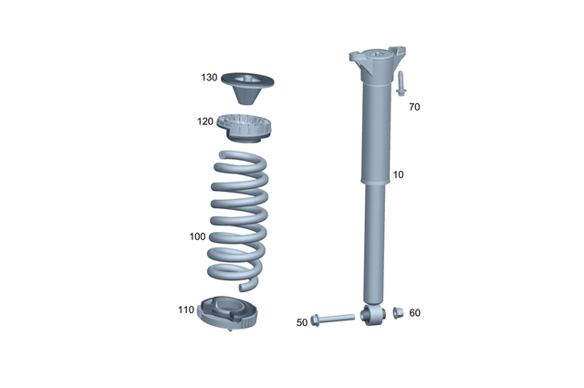 2943209201 - : Shock Absorber for Mercedes-Benz Image