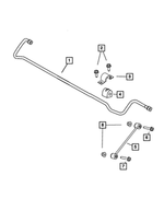 V4766866AA - Rear Suspension: Stabilizer Bar Link for Mopar Image image
