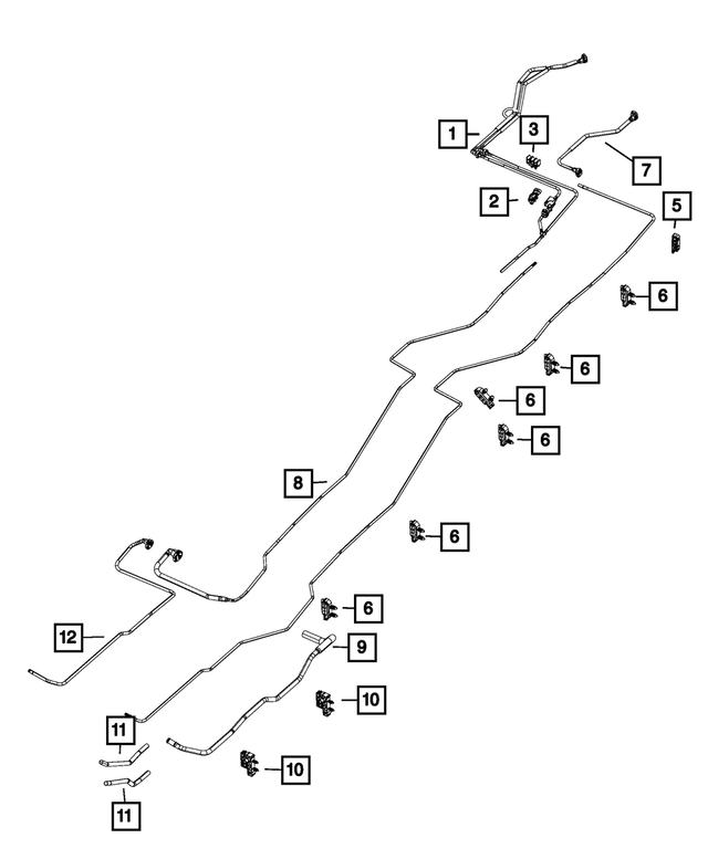 5146783AB - Fuel: Tube Clip for Mopar Image image