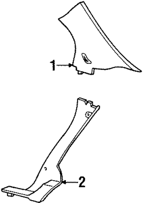 Interior Trim - Quarter Panels for 1999 Lincoln Continental #0