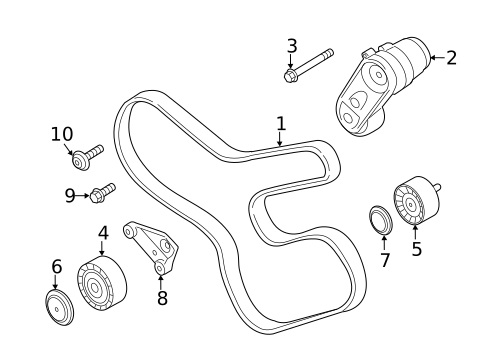 Belts & Pulleys for 2014 BMW X6 #0