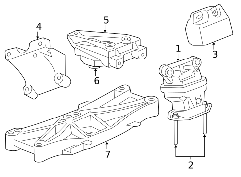Engine & Trans Mounting for 2007 Chrysler 300 #0