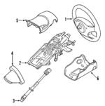 5T5Z3600AAA - Steering: Steering Wheel for Mercury: Montego Image