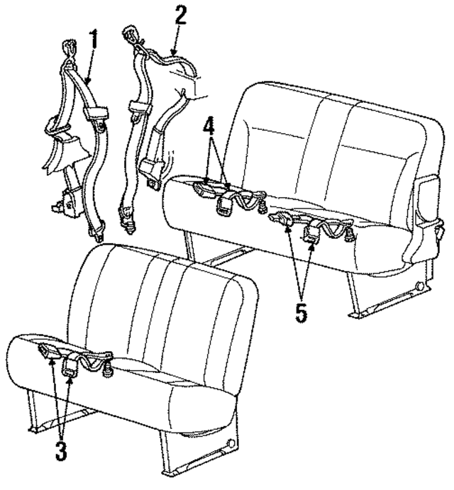 F58Z16611B66H - : Buckle for Ford Image