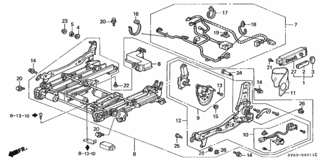 Left Front Seat Components (2) for 1998 Acura CL #0