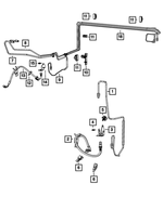 68252489AA - Brakes: Brake Hose, Left for Mopar Image