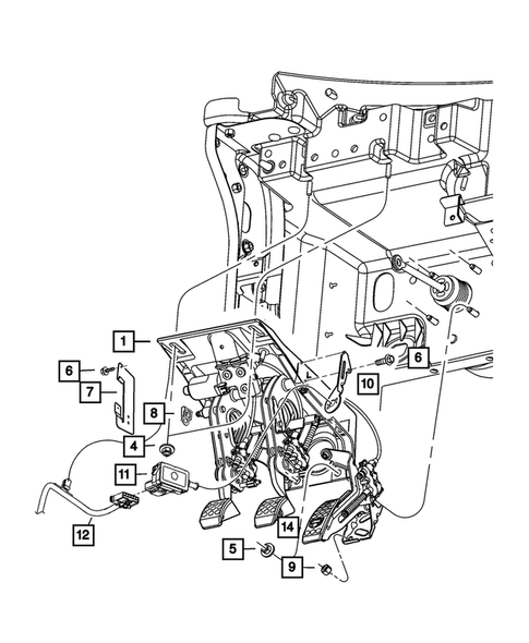 Accelerator Pedal for 2003 Dodge Viper #0