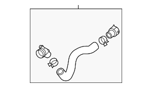 25414L1250 - : Upper Hose for Kia: K5 Image
