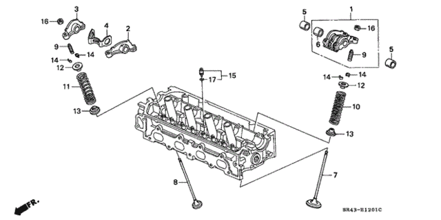 Valve - Rocker Arm (2) for 1992 Honda Civic #0