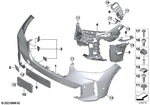 51115A45330 - : Trim Cover, Bumper, Primed, Front for BMW Image