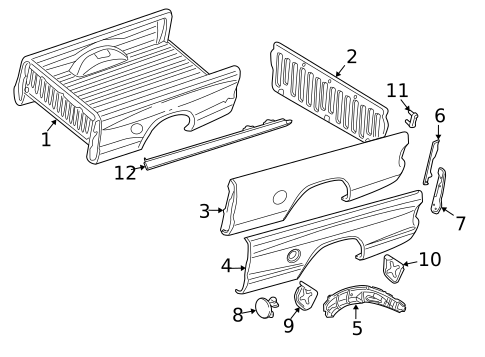 Front & Side Panels for 2011 Ram Dakota #0