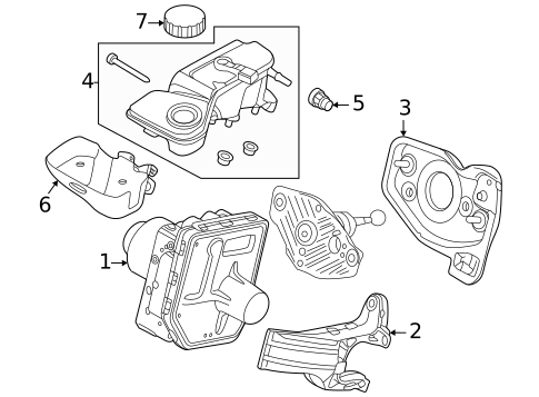 Master Cylinder - Components On Dash Panel for 2023 Volvo V60 #4