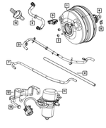 4584539AC - : Brake Booster Vacuum Hose for Mopar Image