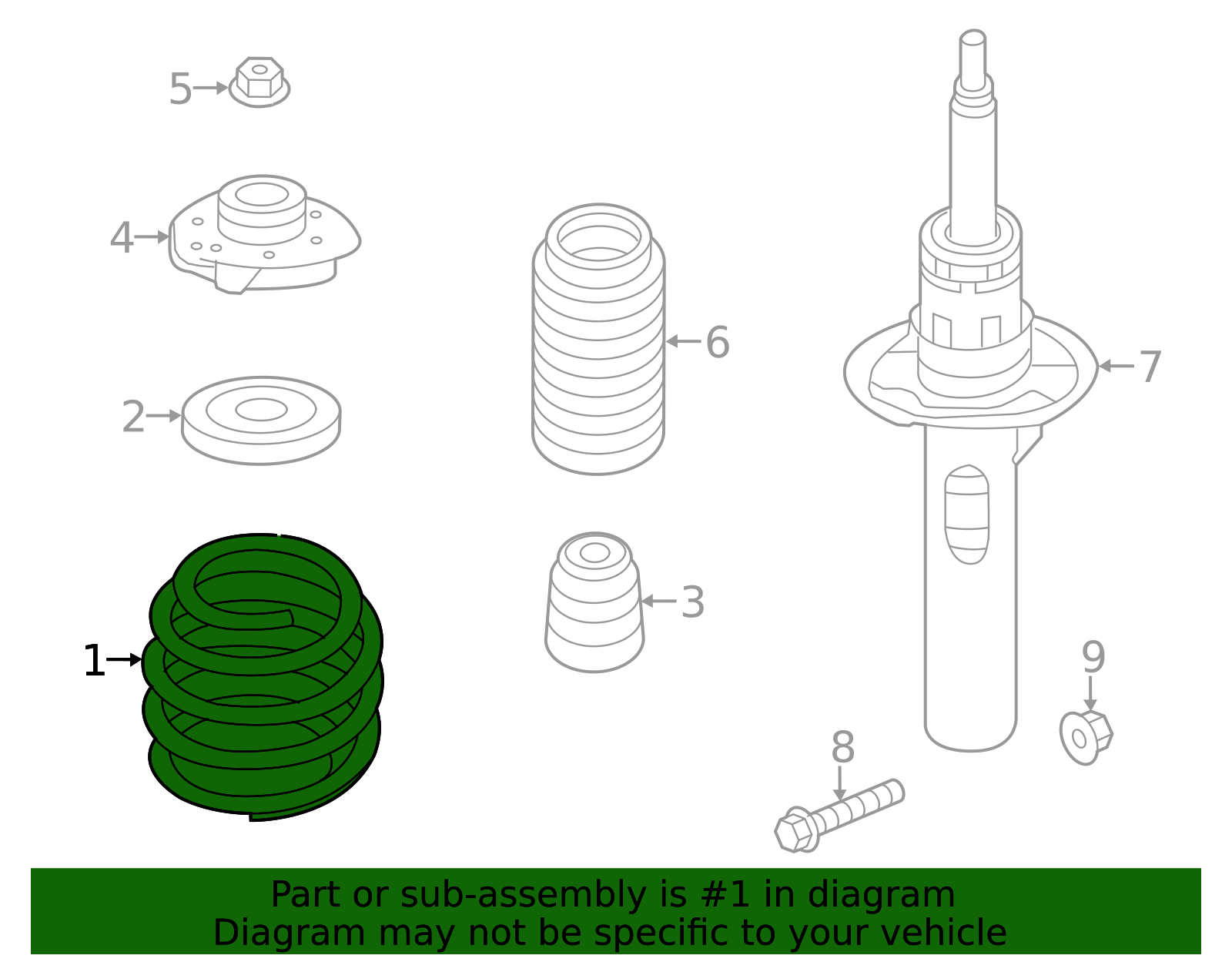 1k0411105bc - Volkswagen Coil Spring 2005-2019 Volkswagen | Performance ...
