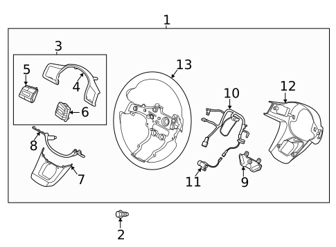 Steering Wheel & Trim for 2024 Kia Sorento #1