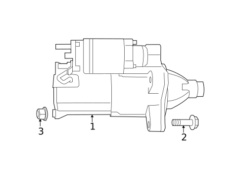 Starter for 2018 Jeep Wrangler JK #0