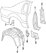 E7SZ63281A34A - Body: Lock Pillar for FORD Image
