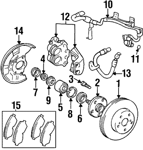 Anti-Lock Brakes for 1995 Lexus SC300 #1