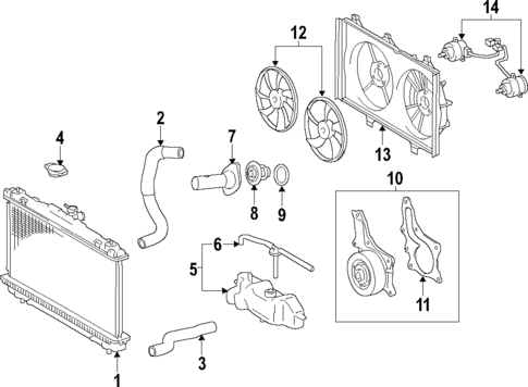 Cooling System for 2013 Toyota Highlander #0