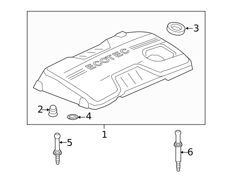 Engine Appearance Cover for 2014 Buick Verano #0