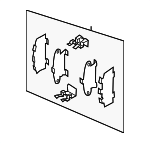 D1080CN91B - Brakes: Hardware Kit for Nissan Image