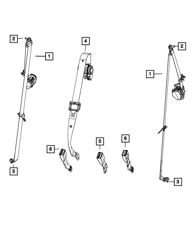 6036726AA - Restraints: Shouldered Pan Head Screw for Mopar Image