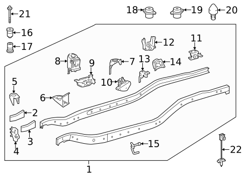 Frame & Components for 2021 Toyota Tundra #2