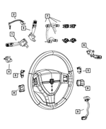 68015145AB - Electrical: Adjustable Pedals Switch for Jeep: Commander, Grand Cherokee Image