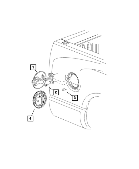 Pick-up Box and Fuel Filler Door for 2013 Ram 2500 #8