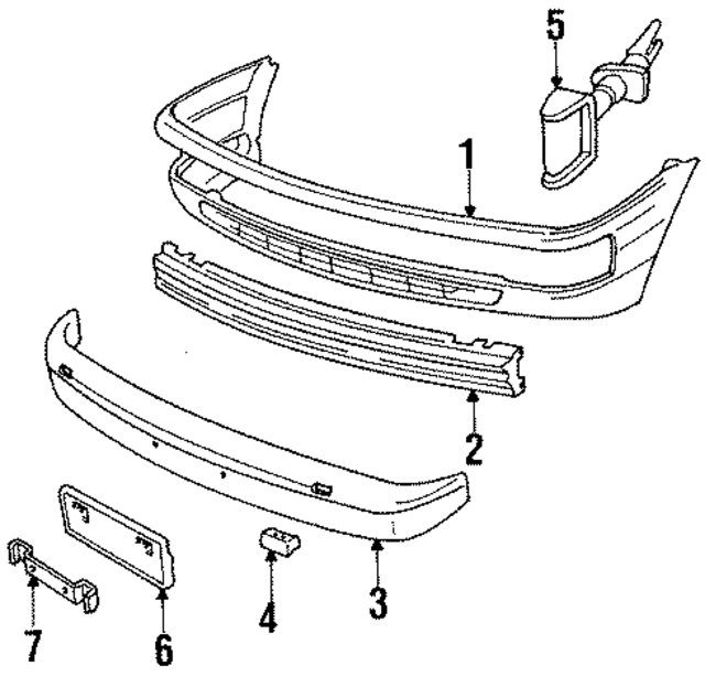 8A0807055GRU - Body: Spoiler for Audi Image