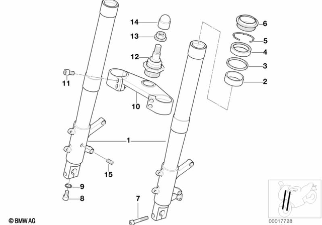 31422311986 - Front Axle, Front Suspension: Bush -  for BMW-Motorrad Image image