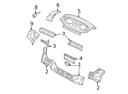 Rear Body for 2003 Dodge Neon #0