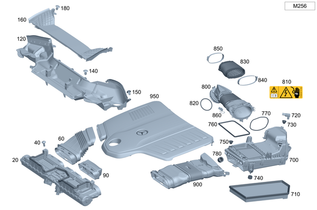 9919340 - Engine Compartment Lining/Air Intake: Expansion Rivet for Mercedes-Benz Image image